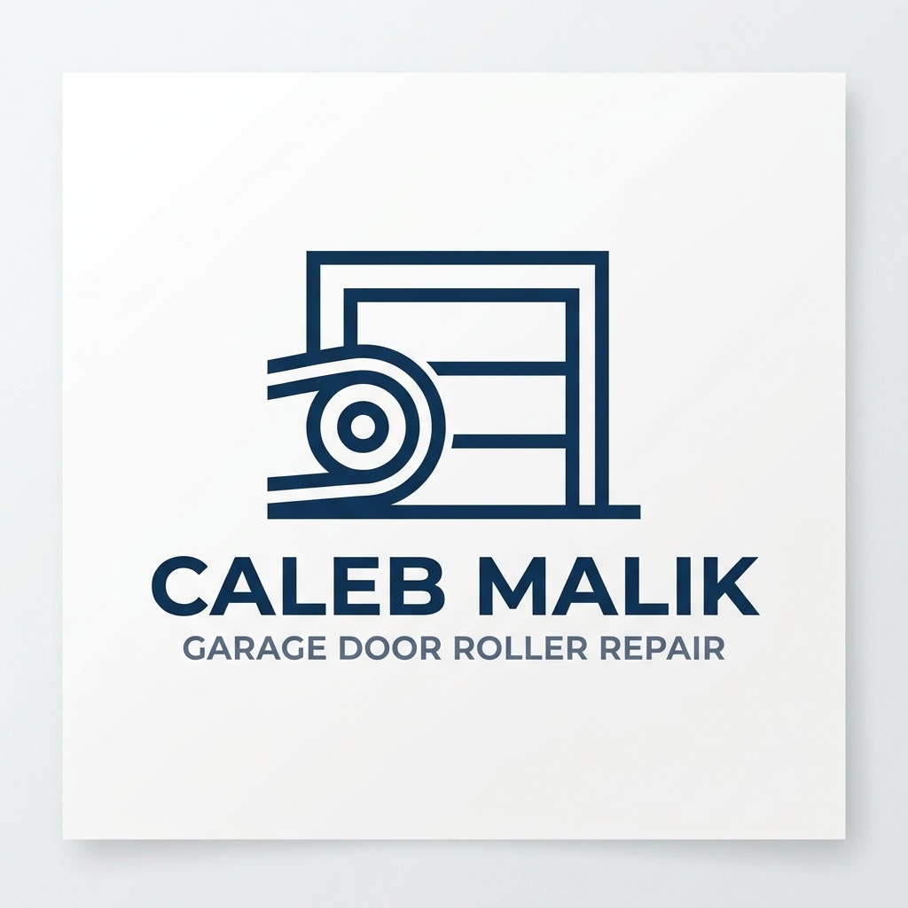 Caleb Malik Garage Door Roller Repair Logo