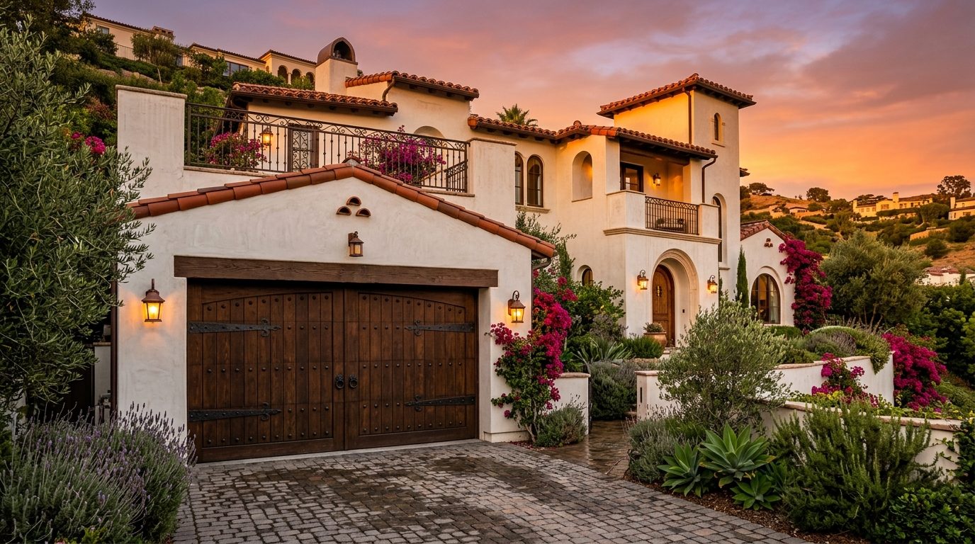 Caleb Malik Garage Door Roller Repair Exterior Closed Garage Door at Twilight